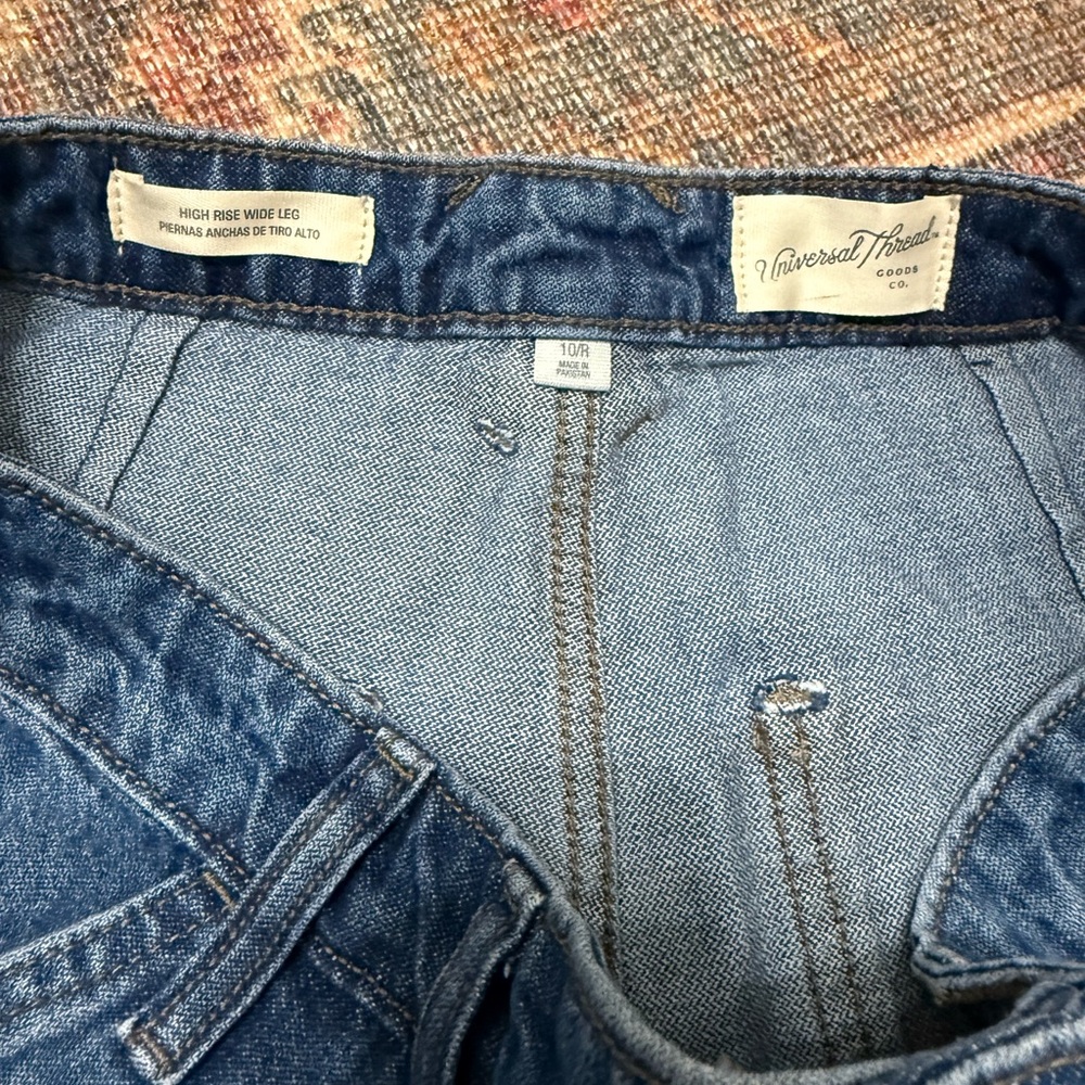Universal Thread High Rise Wide Leg Jeans Size 10 - Picture 4 of 9
